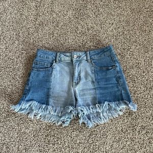 Altar’s State Teagan Two Tone Denim Shorts